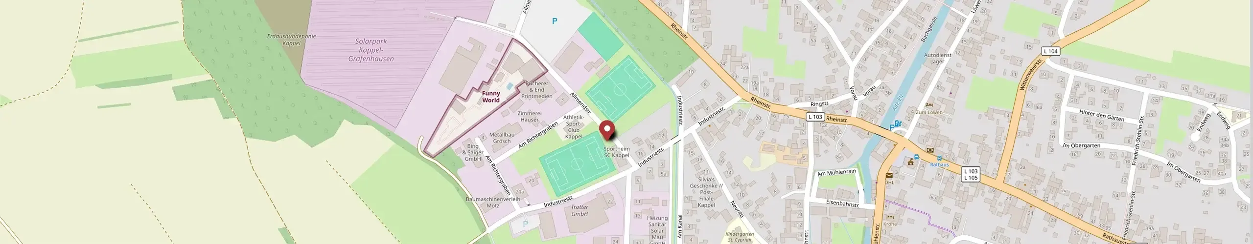 Position des SC Kappel auf der Karte